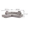Madeira 2 Kampinė sofa su miegamąja funkcija OT-2R Primo 80 kairioji sofa-lova paveikslėlis