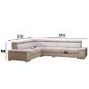 Kampinė sofa su miegamąja funkcija Ester Primo 84 universali paveikslėlis