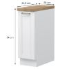 Virtuvės spintelė Tara R-30-1k/4 Baltas kilimėlis paveikslėlis