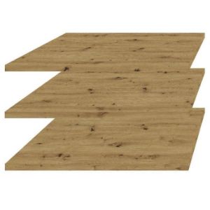 Paveikslėlis Sigma 02 lentynos stumdomai spintai artisan 3 vnt.