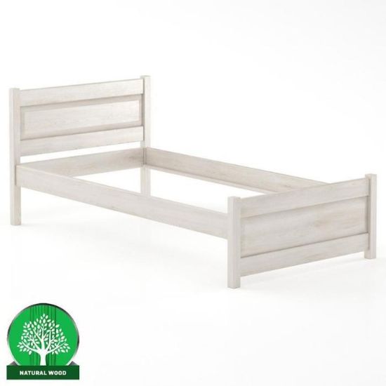 Lova iš buko medienos LK120-100x200 balinta paveikslėlis