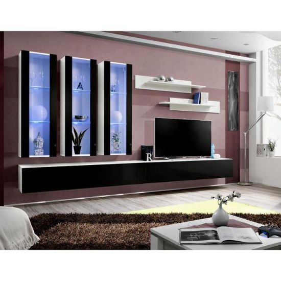 Vitrina Fly E + stiklas juoda/balta Ws Fy E3 paveikslėlis