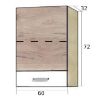 Virtuvės spintelė Econo 34G Sonoma/White/San Remo paveikslėlis