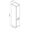 Virtuvės spintelė Irma D40sł 2133 Pl 2fr White Pea Matt paveikslėlis