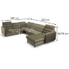 Samos II Vogue 05 dešiniojo Kampinė sofa su miegamąja funkcija paveikslėlis