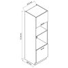 Virtuvės spintelė Emily D60PK MV 2133 LT Dast Grey paveikslėlis