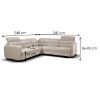 Samos I Vogue 01 dešinioji Kampinė sofa su funkcija paveikslėlis