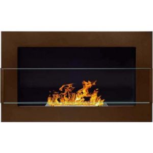 Paveikslėlis Židinys 650x400 rudos spalvos su stiklu Paveikslėlis Židinys 650x400 rudos spalvos su stiklu