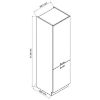 Virtuvės spintelė Irma D60lo 2133 Pl 2fr White Pea Matt paveikslėlis