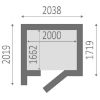 Įrankių stoginė BRATEK 207X202 paveikslėlis