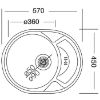 Rondo EC 158 D vieno dubens plieninė kriauklė paveikslėlis