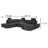 Madeira 3 sofa su miegamąja funkcija OT-2R-LC Primo 96 dešinioji sofa su miegamąja funkcija OT-2R-LC paveikslėlis