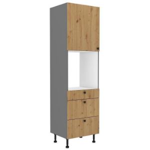 Paveikslėlis Virtuvės spintelė AVA ąžuolas artisan/antracitas 60dps-215 1f 3s