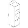 Virtuvės spintelė Zoya D60pk Mv 2133 Pl šviesiai pilka matinė/balta paveikslėlis