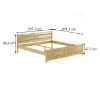 Bukinė lova LK109-200x200 rustikal paveikslėlis