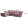 Valentino Kronos 27 - Namo Kampinė sofa su miego funkcija, kairysis paveikslėlis
