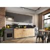 Virtuvės spintelė Clara D60pk 2133 P/L Grafitinė pilka/Artisan paveikslėlis