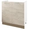 Virtuvės spintelė Charlotte 80lc Kichten kriauklei Latte/Oak Grey Craf paveikslėlis