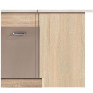 Paveikslėlis Virtuvės spintelė Premio 15D sonoma/balta/kapucino blizgesys