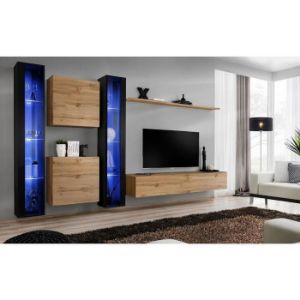 Paveikslėlis Sekcija Switch XVI stiklas + LED juoda/Wotan