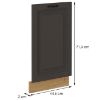Fasadas skydelis STILO virtuvės grafito matinis/artisano Fasadas zm 713x446 paveikslėlis