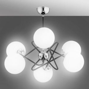 Virginia Chrome White chromuotas baltas šviestuvas 6 LM 63102 LW6 paveikslėlis