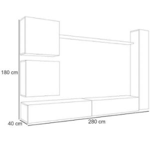 Paveikslėlis Vitrina Switch VIII Wotan/Graphite