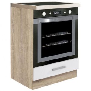 Paveikslėlis Virtuvės spintelė Global 17D Sonoma/White/Grey