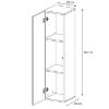 Sieninė Switch vitrina WW2 Graphite +LED paveikslėlis