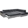 Kampinė sofa Lido Alfa 19 + Alfa 17 dešinioji Kampinė sofa su funkcija miegoti paveikslėlis