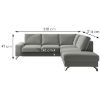 Santi Mini Matt Velvet 85 dešiniojo Kampinė sofa su miegamąja funkcija paveikslėlis