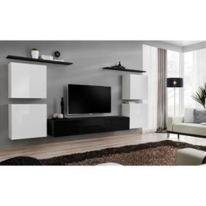 Paveikslėlis Vitrina Switch IV Baltas/juodas
