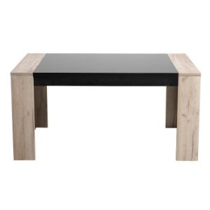 Paveikslėlis Toledo TS stalas 155x90 pilkas ąžuolas/juodas 11008829