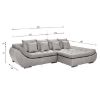 Kampinė sofa su miegamąja funkcija Hugo 2R-LC Primo 80 paveikslėlis