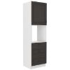 STILO virtuvės spintelė grafito matinis/baltas 60dps-210 3s 1f paveikslėlis