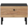 Naktinė spintelė Deco Anthracite/Oak Craft Gold paveikslėlis