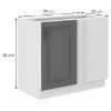 Virtuvės spintelė Stilo dustgrey/balta 105 nd 1f bb paveikslėlis