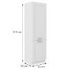 Virtuvinė spintelė LUNA balta matinė/balta 60lo-210 2f paveikslėlis