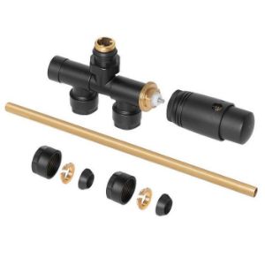 Rodyti išsamią informaciją apie Viengubų skylių termostatinis rinkinys juodas Viengubų skylių termostatinis rinkinys juodas paveikslėlis