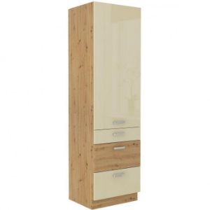 Paveikslėlis ARTISAN virtuvės spintelė kreminio blizgesio 60DKS-210 3S 1F Paveikslėlis ARTISAN virtuvės spintelė kreminio blizgesio 60DKS-210 3S 1F
