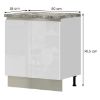 Virtuvės spintelė Infinity R-80-2K/5 Crystal White paveikslėlis