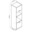 Virtuvės spintelė Zoya D60pk Mv 2133 Pl Oak Halifax/Bia paveikslėlis