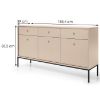 Vienguba komoda Mksz154 Beige paveikslėlis