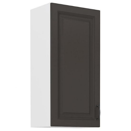 Virtuvės spintelė STILO grafito matinis/baltas 45g-90 1f paveikslėlis