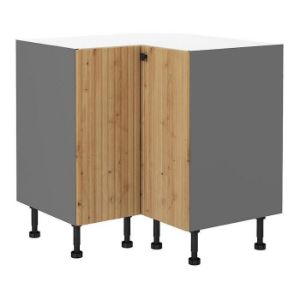 Virtuvės spintelė AVA ąžuolas artisan/antracitas 89x89 dn 1f bb paveikslėlis