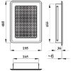 Grotelės Kz5-Ml-Asr rėmas Antikvarinis sidabras 195x485 paveikslėlis