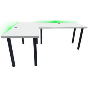 Paveikslėlis Kampinis žaidimų stalas 136x66x28, 2 modelio, baltas, žemas