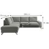 Santi Mini Matt Velvet 85 Kampinė sofa su miegamąja funkcija kairėje pusėje paveikslėlis