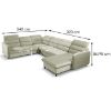 Samos II Vogue 01 dešinioji sofa-lova paveikslėlis
