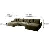 Kampinė sofa su miegamąja funkcija Bono New U Vogue 10 universali paveikslėlis
